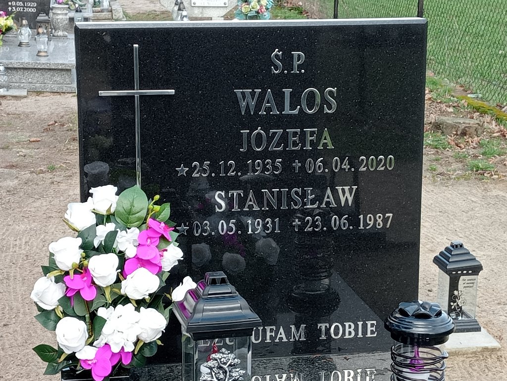 Józefa Walos 1935 Szlichtyngowa - Grobonet - Wyszukiwarka osób pochowanych