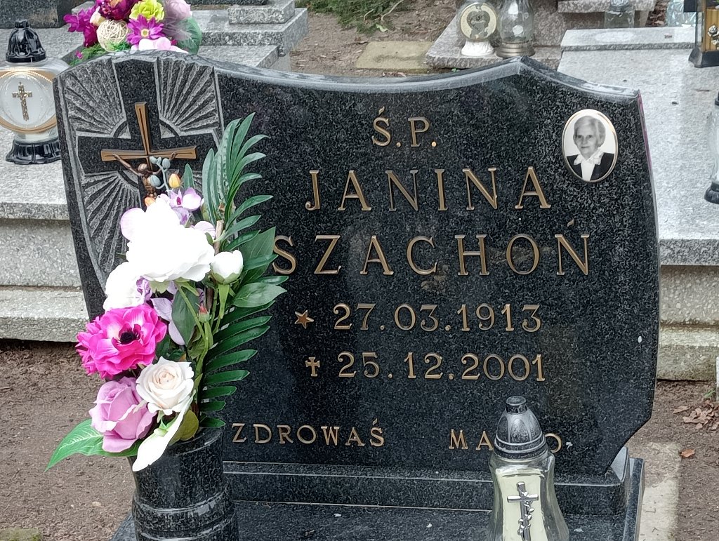 Janina Szachoń 1913 Szlichtyngowa - Grobonet - Wyszukiwarka osób pochowanych