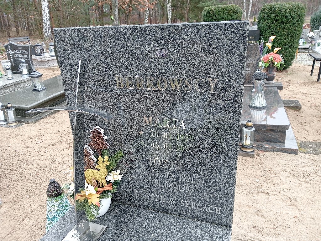 Marta Berkowska 1929 Szlichtyngowa - Grobonet - Wyszukiwarka osób pochowanych