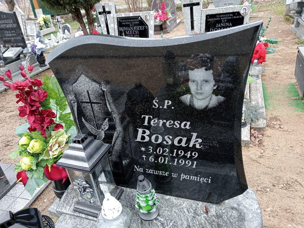 Teresa Bosak 1949 Szlichtyngowa - Grobonet - Wyszukiwarka osób pochowanych